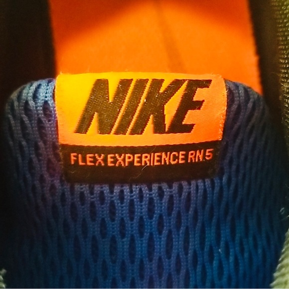 Nike Flex Experience 8.5.  Blue & Orange.  RN5 Running Shoe. Women. - Picture 8 of 10